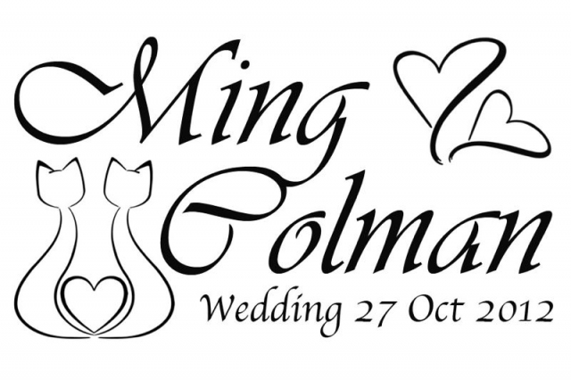 我的wedding logo