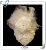 分享自家製作新娘晚裝白色頭飾C019