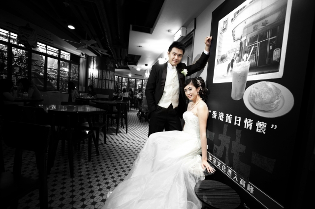  - 儷都 Pre-Wedding Photo @ 中環 - ablackeye - , , , , 中環, , , , , , 藝術, 舊式茶餐廳