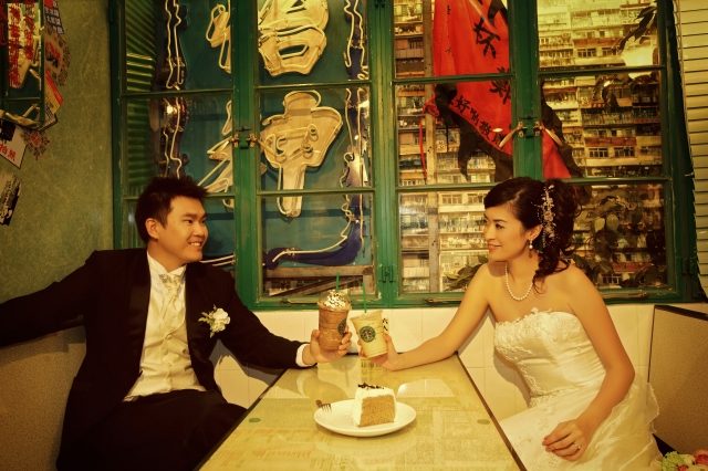  - 儷都 Pre-Wedding Photo @ 中環 - ablackeye - , , , , 中環, , , , , , 自然, 舊式茶餐廳
