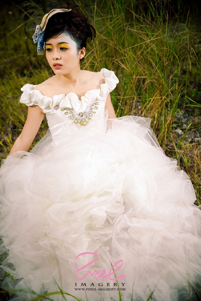 Stylist / Dress + Deco created by Alaya Grace Tse | Make-up by Andre Ki - Bridal - Wailly - , , , , , , , , , , 自然, 青山綠草