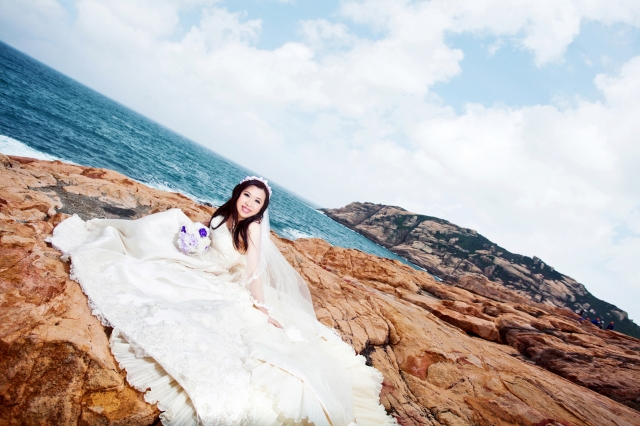  - Pre wedding_ Yvonne & Edwin - Yvonne_Lee - Yvonne, Edwin, white chocolate 純白主義, , 全香港, , , , , , 自然, 海邊/湖泊