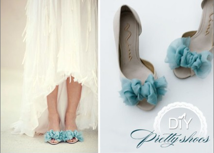 簡單DIY新娘鞋裝飾!