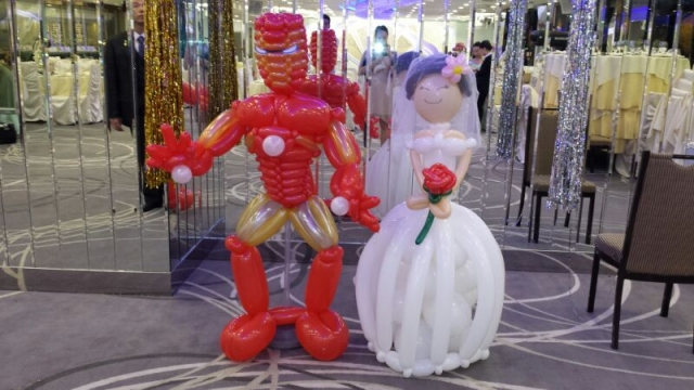 結婚物件 iron man + 新娘氣球