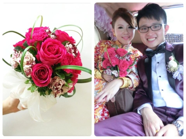 婚禮回顧 ♥ 最幸福的花球!
