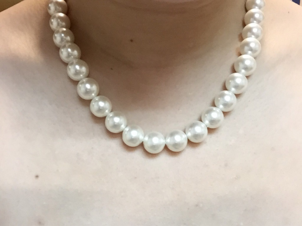 [珠] 貝殼珠珍珠頸鍊