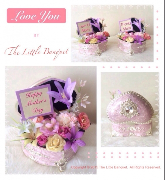 Love You (Elegant Floral Jewellery Box) - 我的小手作 - wstwin - , , , , , , , , , , , 