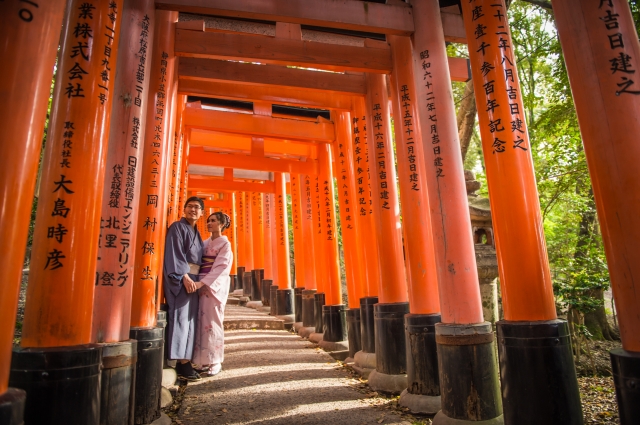  - Japan Kyoto Pre Wedding - CHING_CHONG - CHING, HO, , $15,001至$20,000, 京都, , 2 Days Kyoto Pre Wedding, 超級滿意，造型及化妝都非常合我心意。, , Package 內已包括婚紗禮服，所以唔駛再煩要搵衫, 自然, 櫻花/紅葉