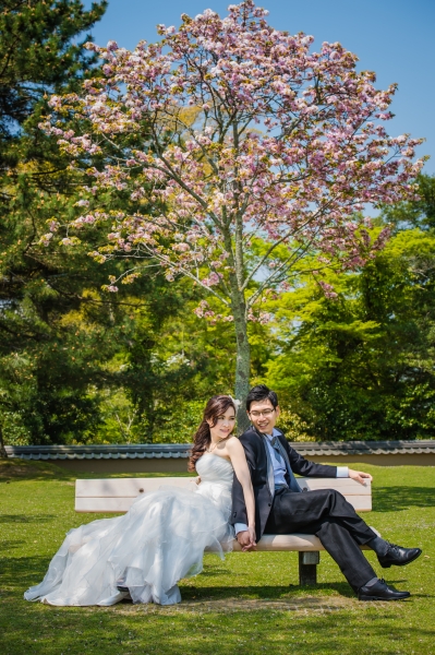  - Japan Kyoto Pre Wedding - CHING_CHONG - CHING, HO, , $15,001至$20,000, 京都, , 2 Days Kyoto Pre Wedding, 超級滿意，造型及化妝都非常合我心意。, , Package 內已包括婚紗禮服，所以唔駛再煩要搵衫, 自然, 櫻花/紅葉