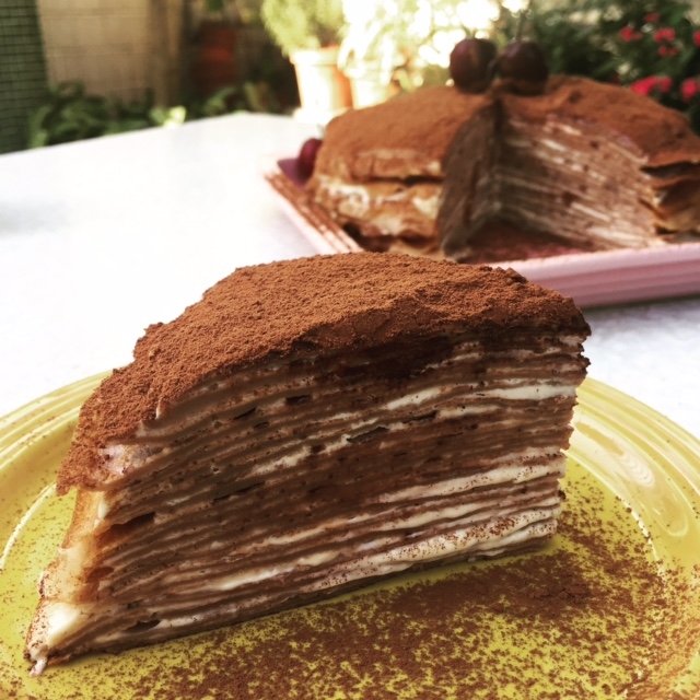 法式朱古力千層可麗餅蛋糕