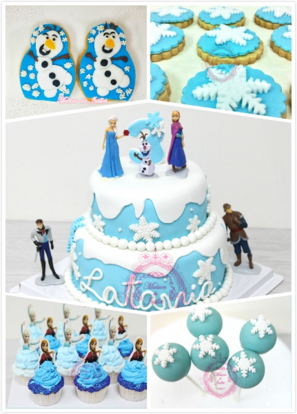 Frozen Birthday Cake, Cake Pops, Cookies & Cupcake
