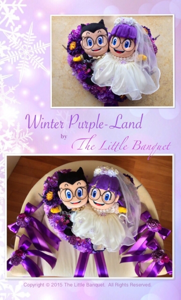 Winter Purple-Land 心型花車佈置 (開心冬季紫色糸) - 我的小手作 - wstwin - , , , , , , , , , , , 