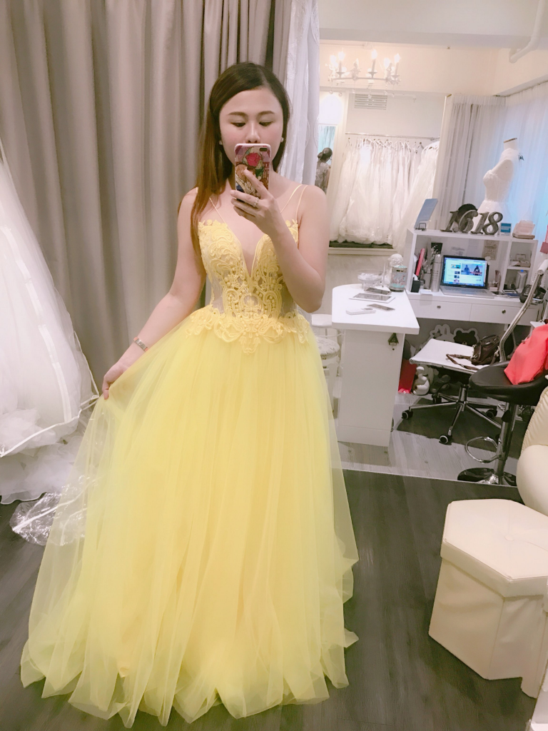 {I & D } ? 我的訂造黃色Belle dress 終於見實物