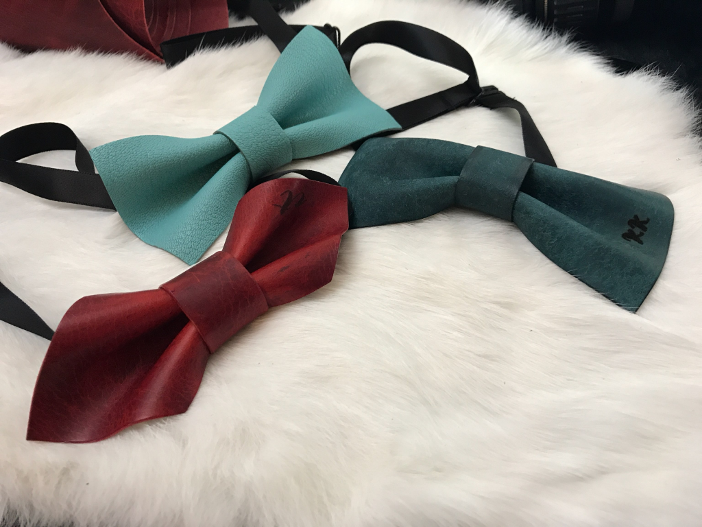 皮革bow tie 