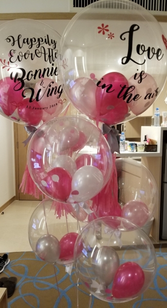 BW#33 ❤ 水晶Balloons 氫氣球