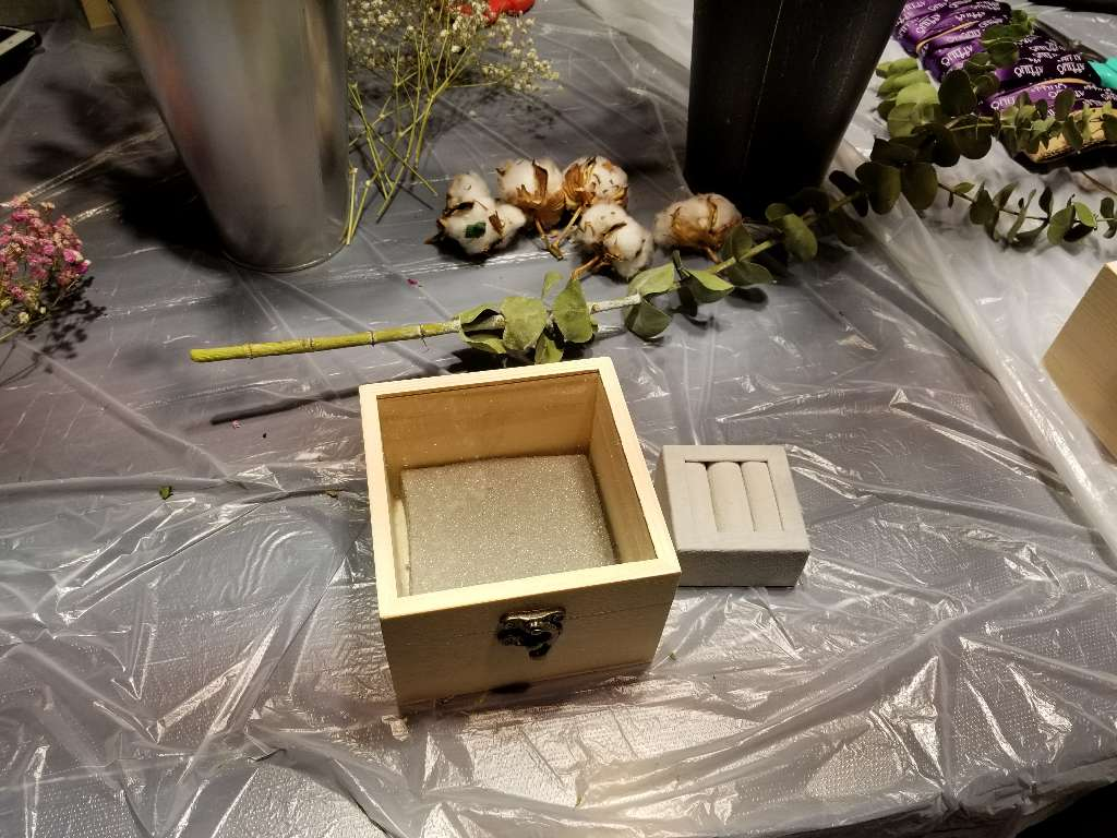自製乾花戒指盒