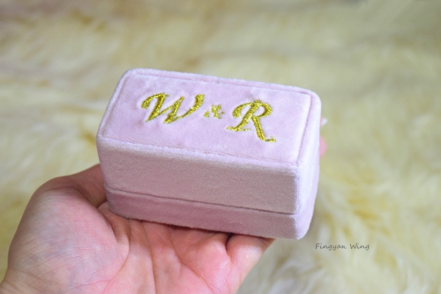 ♥R&W♥ 婚享 #71：訂製獨一無二戒指盒 ✿ 三隻重要指環終有美美的居所