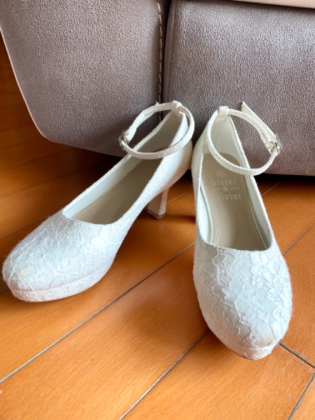 幸福承傳 最舒服訂製白色Lace婚鞋