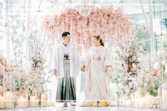 係香港都可以好似去左日本行禮 櫻花和風婚禮