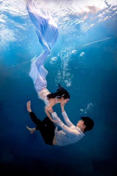 ♥化身美人魚 — 最夢幻的水底婚攝♥
