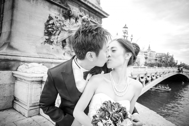  - Eunice & Ken - eunicemak - Eunice Mak, Ken Yau, Romance a Paris, $15,001至$20,000, , , , Pretty and natural, , , 黑白, 宏偉建築